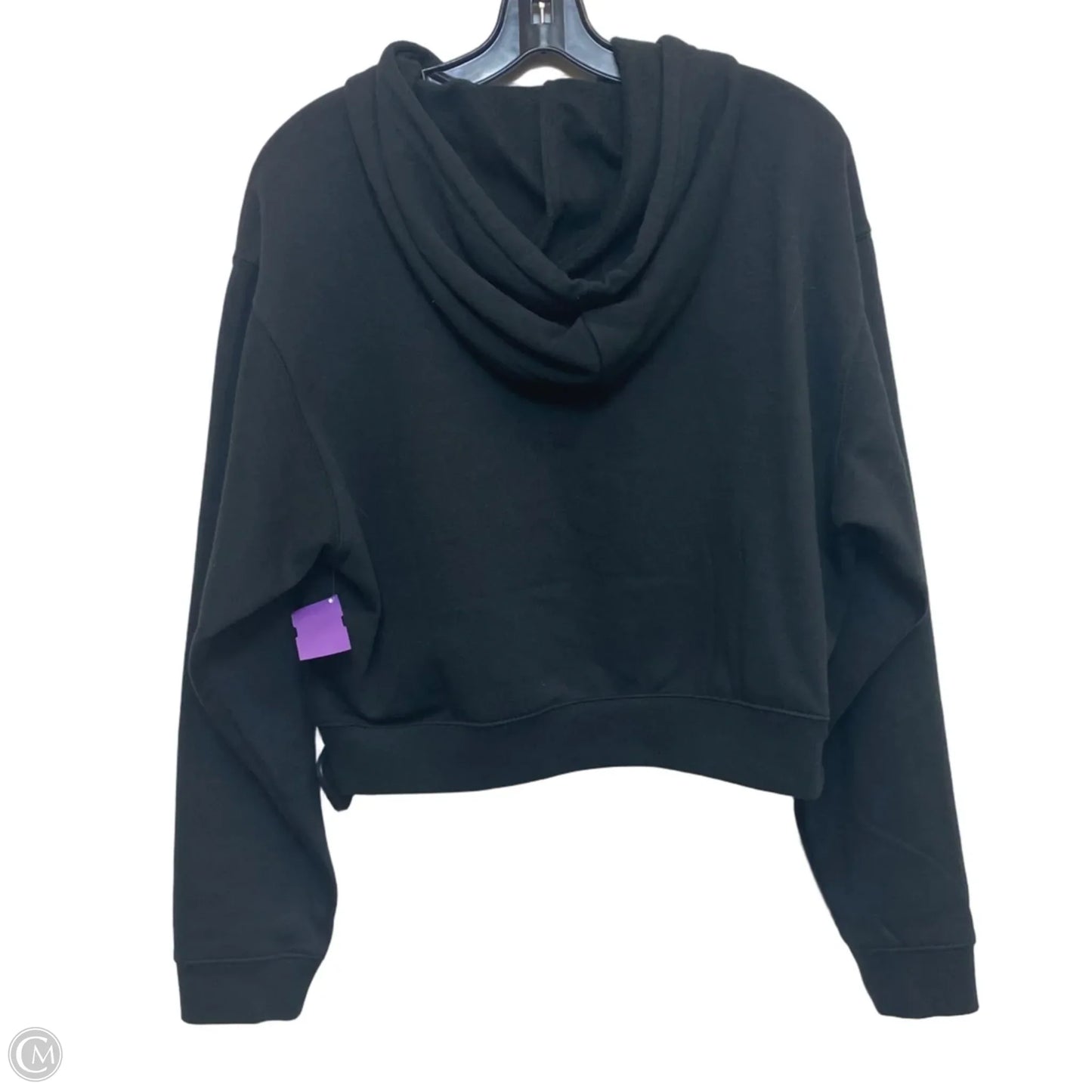 Athletic Sweatshirt Hoodie By Converse In Black, Size: L