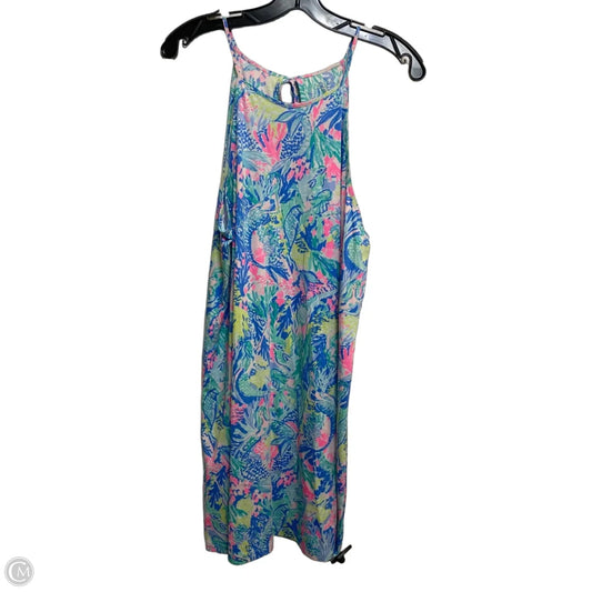 Dress Designer By Lilly Pulitzer In Green & Pink, Size: L