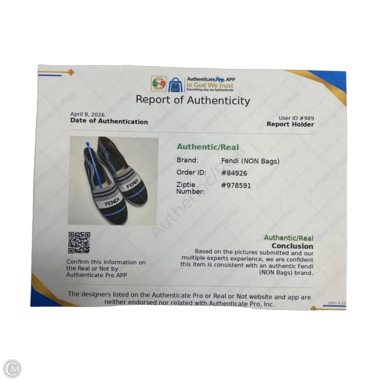 Shoes Luxury Designer By Fendi In Blue & Silver, Size: 6