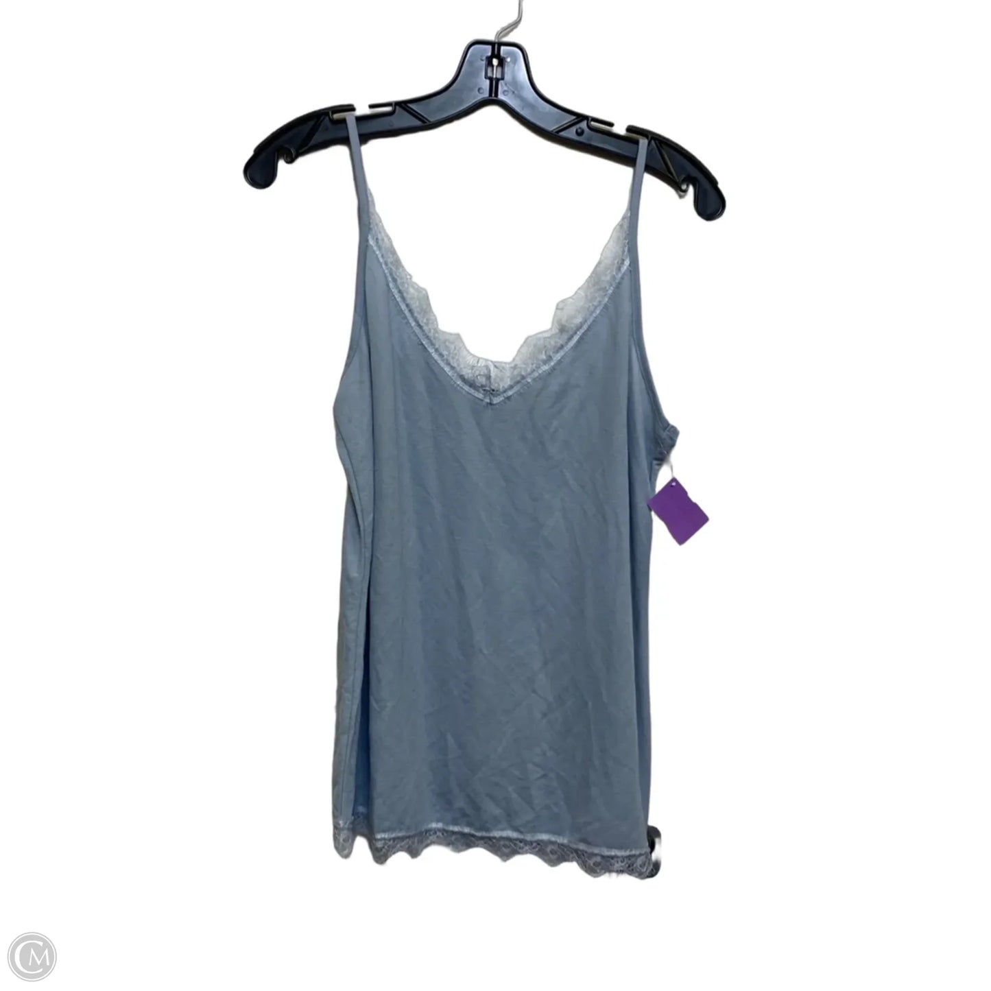 Top Sleeveless Basic By Clothes Mentor In Blue, Size: 2x