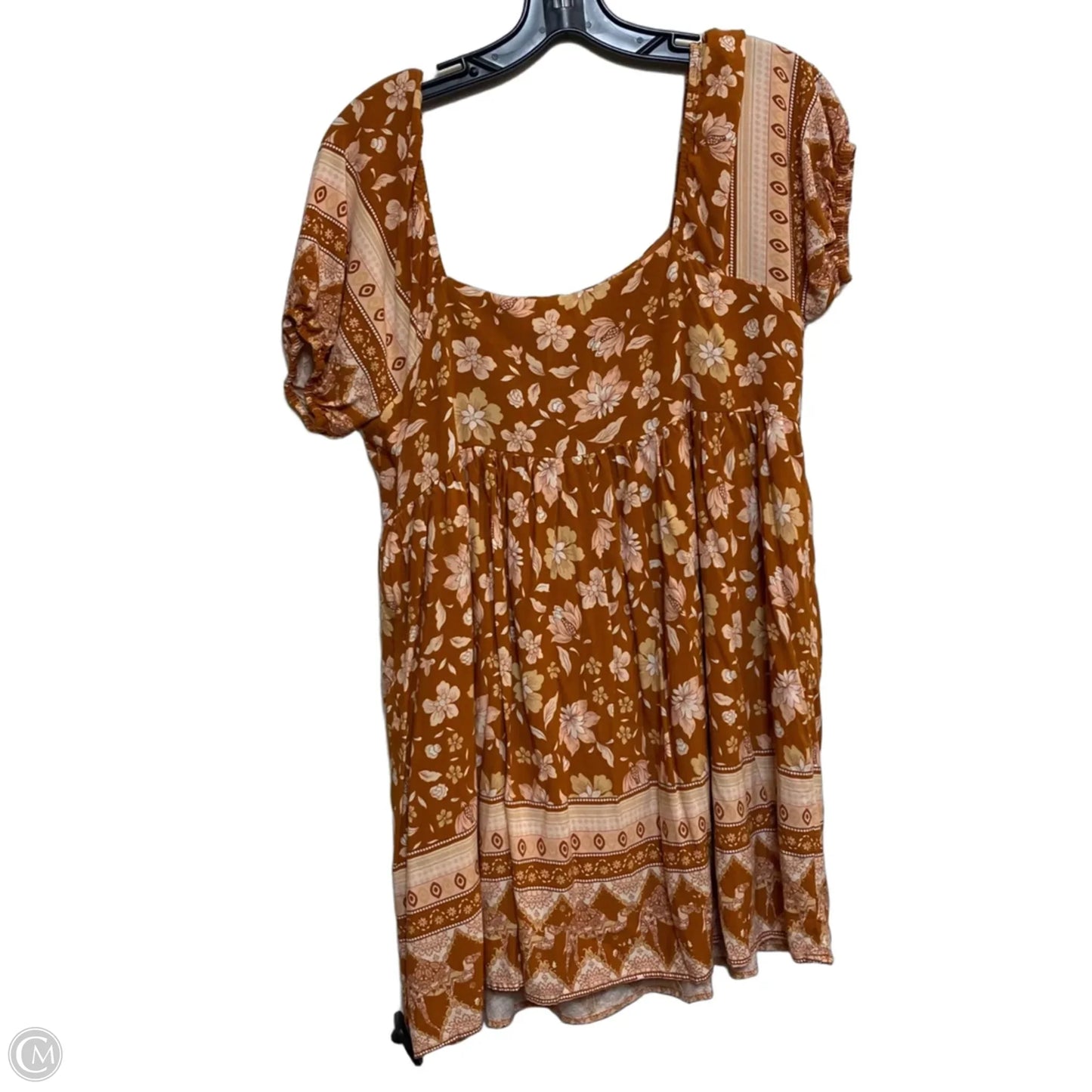 Dress Casual Short By Pink Lily In Brown, Size: M