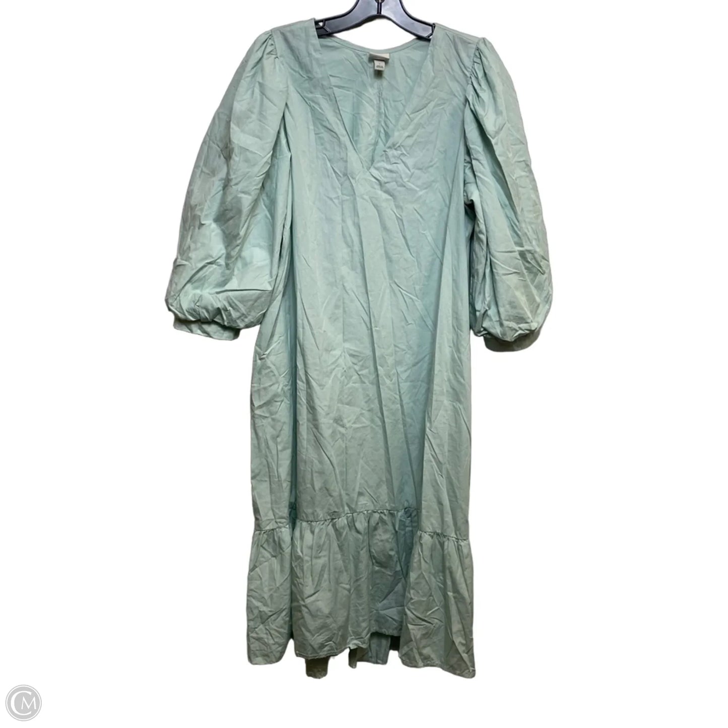 Dress Casual Midi By A New Day In Green, Size: L