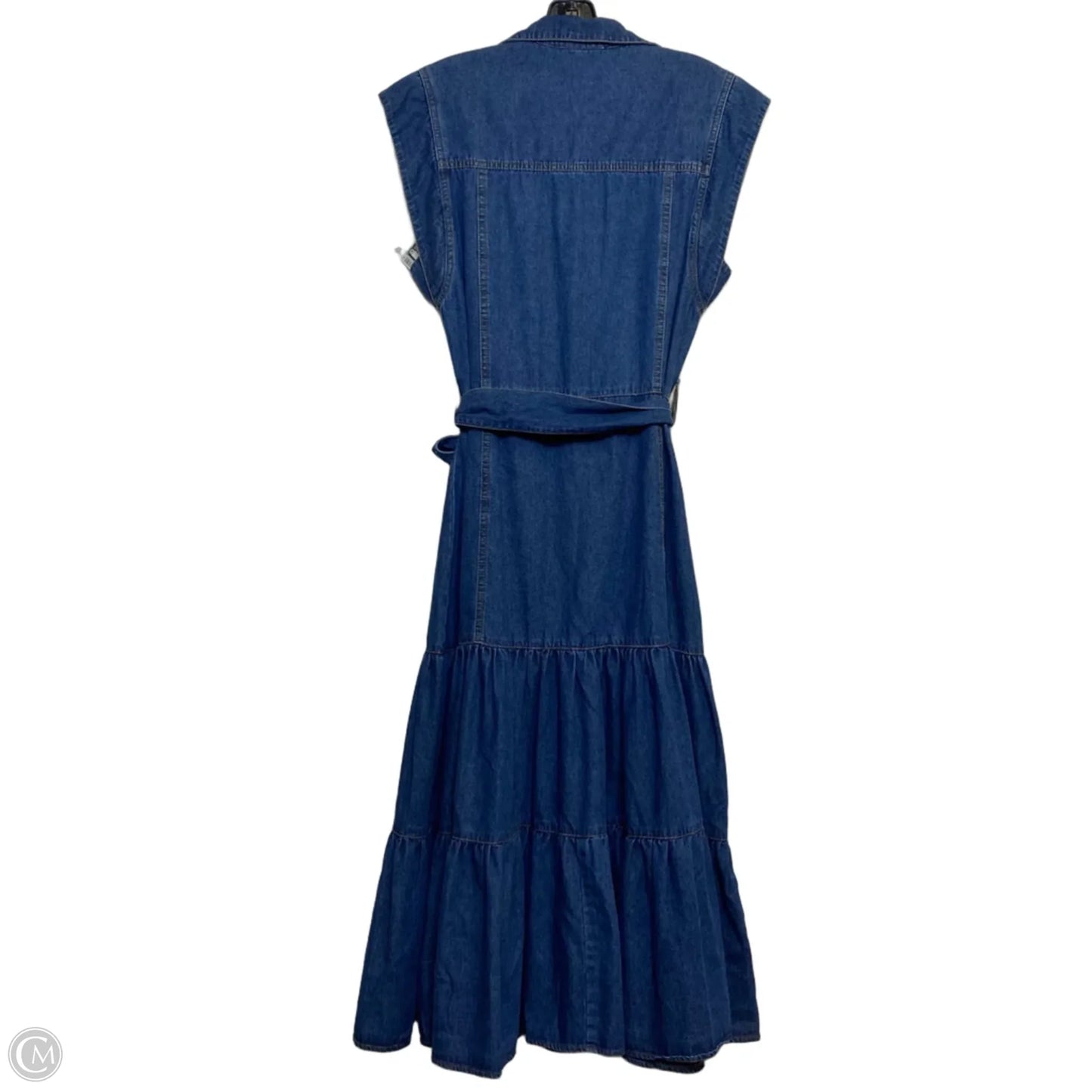 Dress Casual Maxi By Clothes Mentor In Blue Denim, Size: L