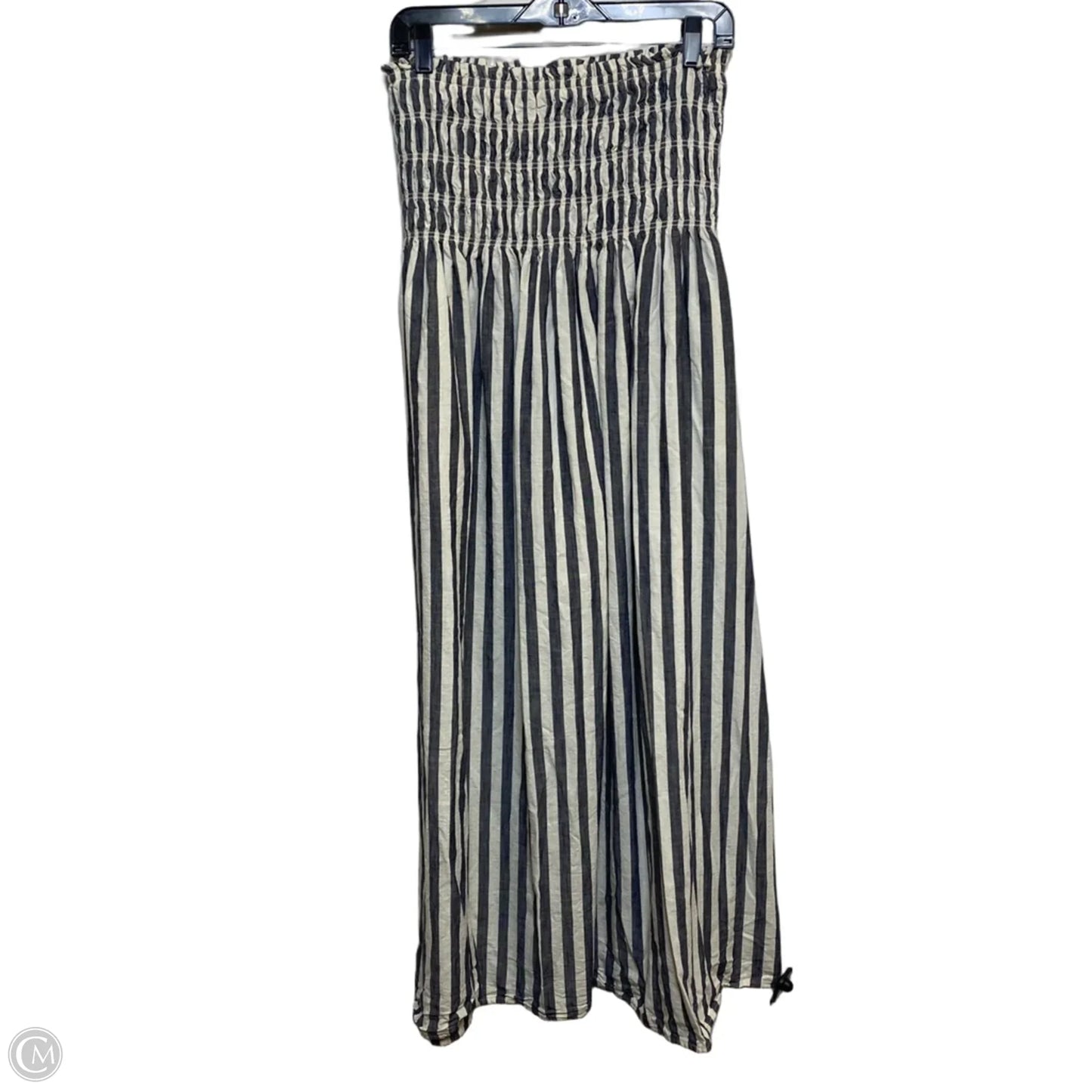 Dress Casual Maxi By Under Armour In Blue & Cream, Size: S