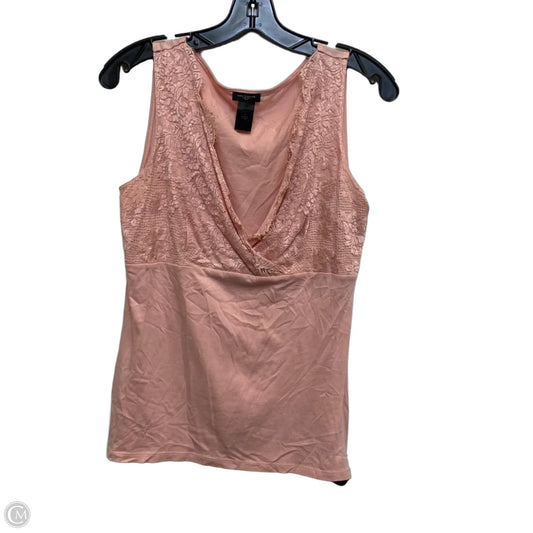 Top Sleeveless By Ann Taylor In Pink, Size: M