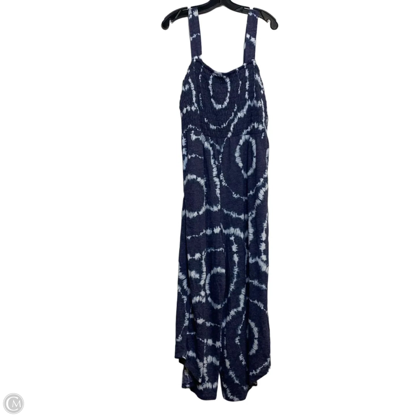 Jumpsuit By Cato In Blue & White, Size: Xl