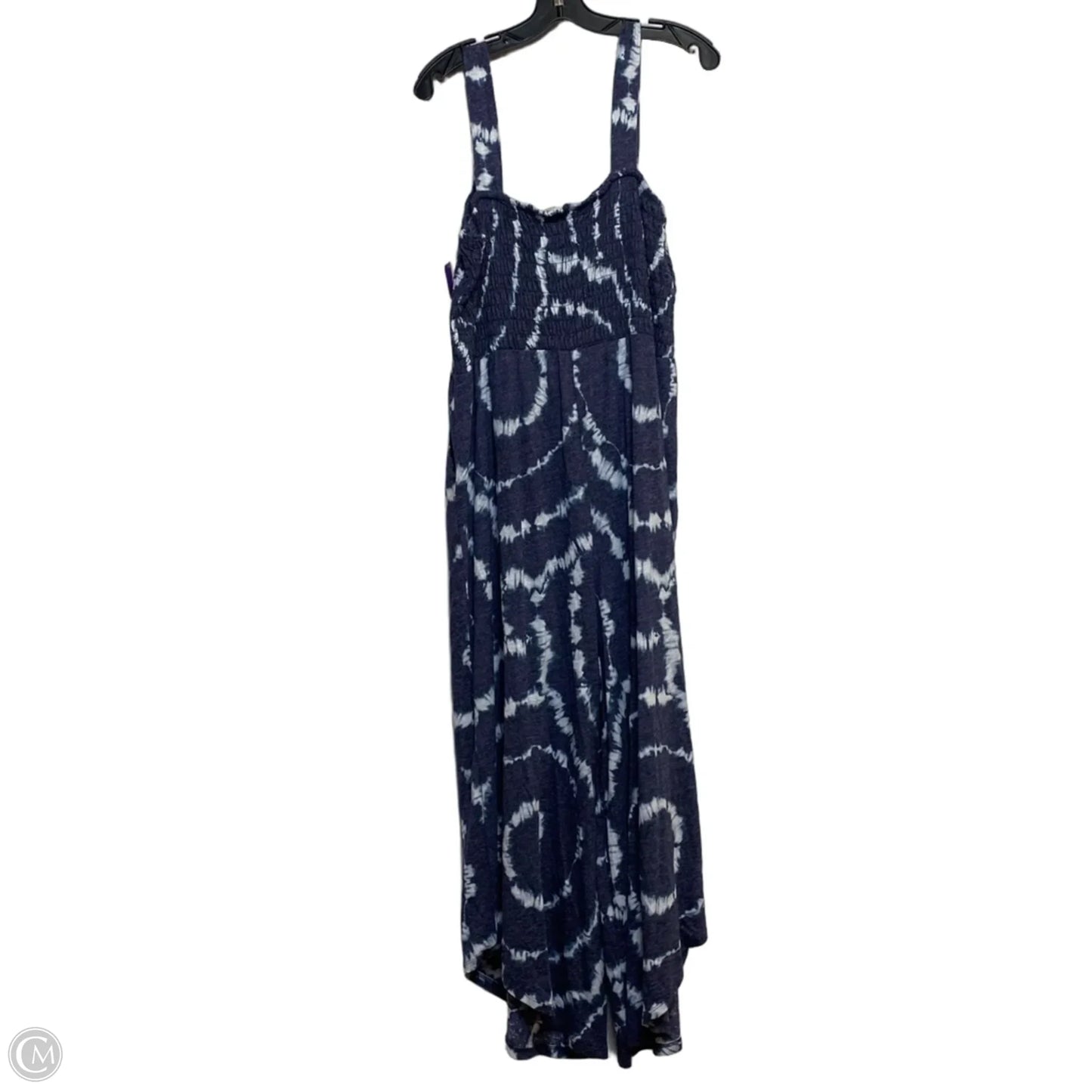 Jumpsuit By Cato In Blue & White, Size: Xl