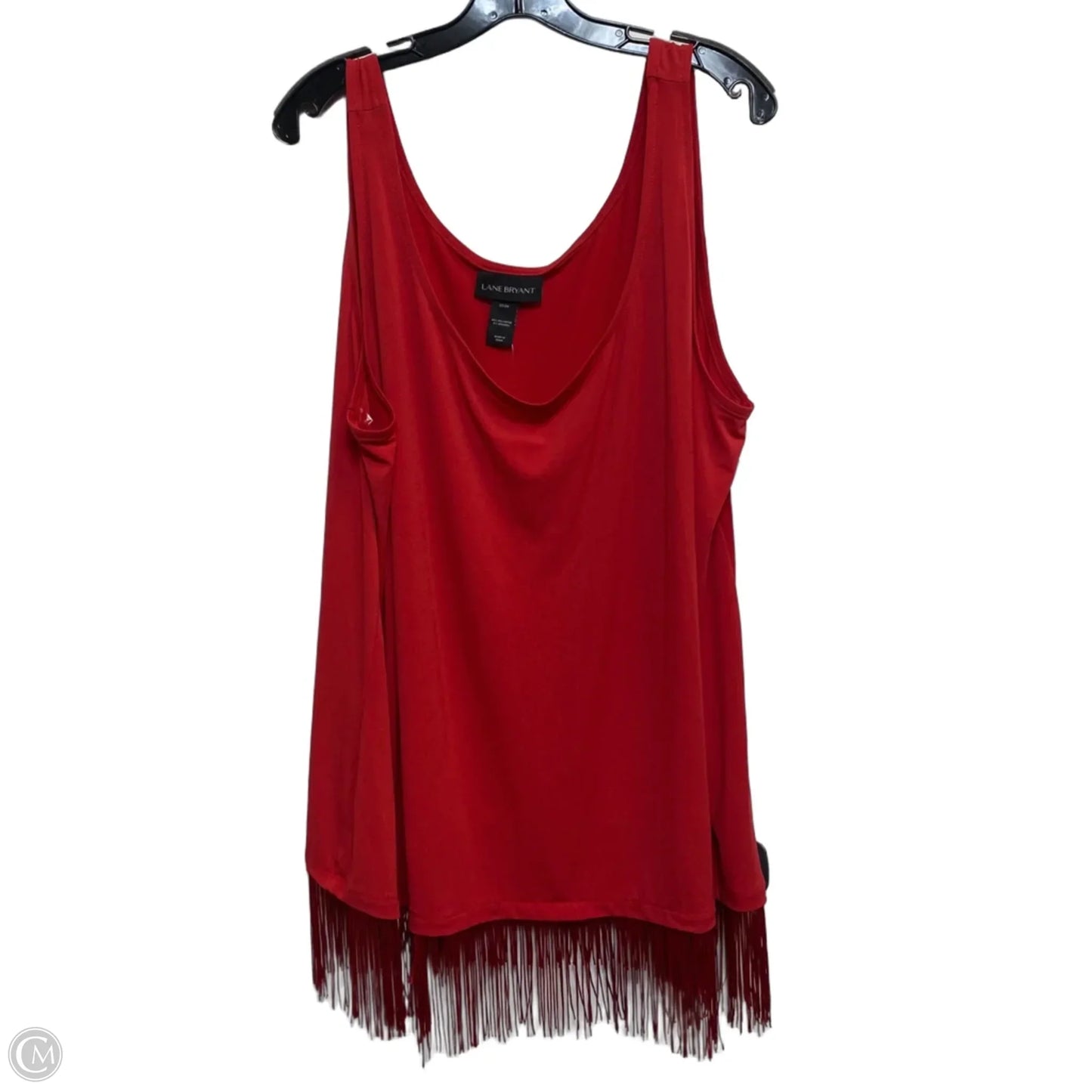 Top Sleeveless By Lane Bryant In Red, Size: 3x