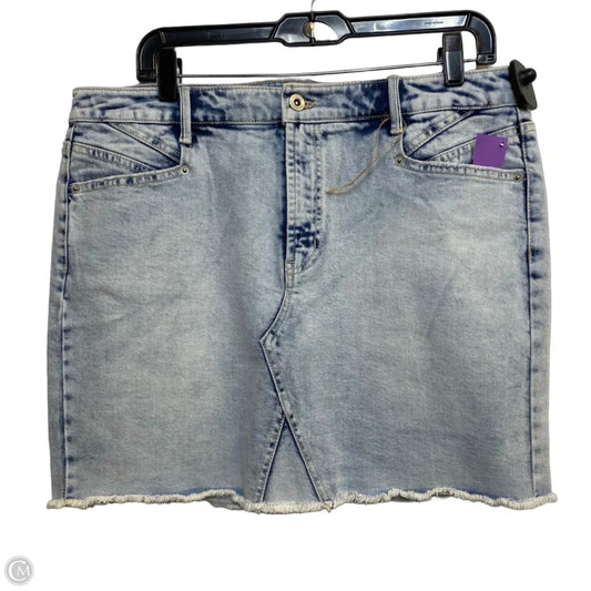 Skirt Mini & Short By Jessica Simpson In Blue Denim, Size: 12