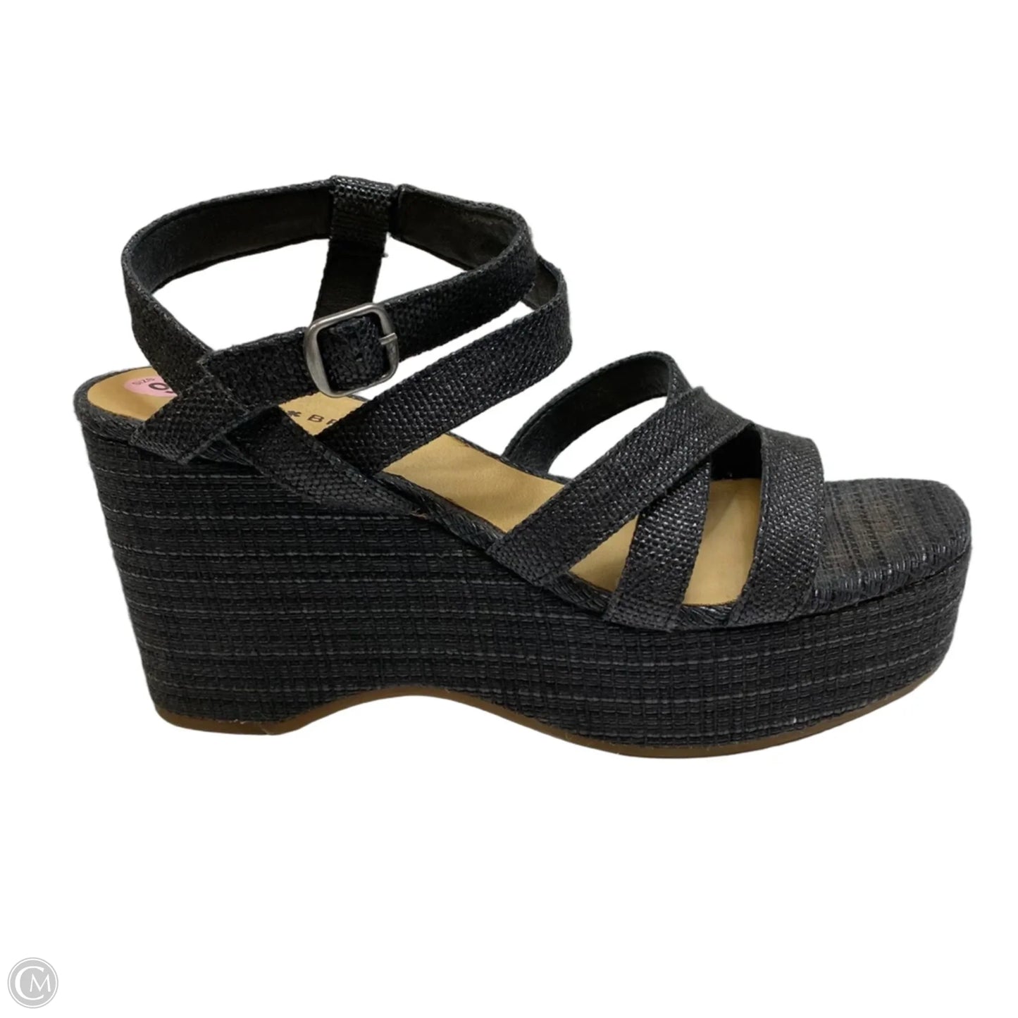 Shoes Heels Platform By Lucky Brand In Black, Size: 9.5