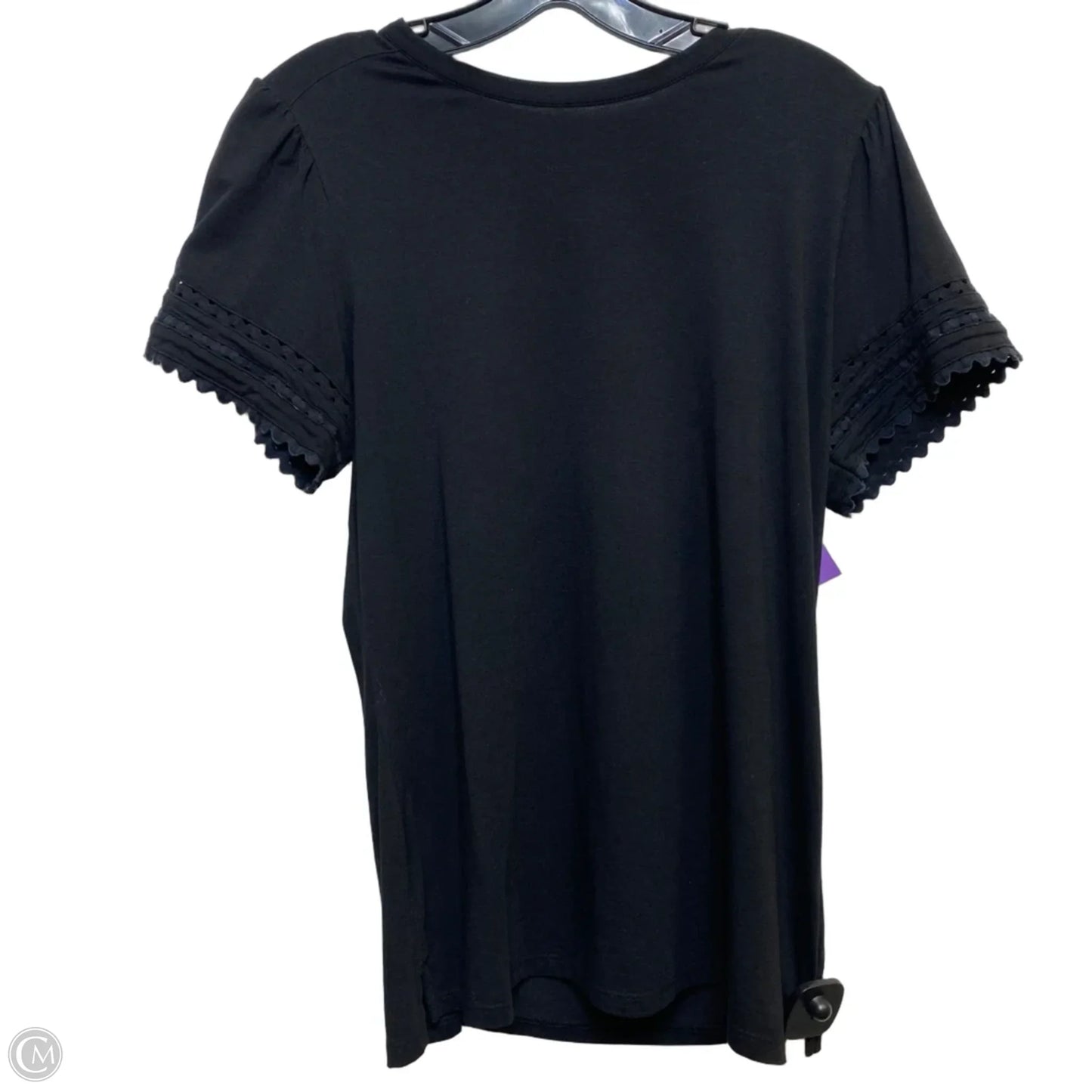 Top Short Sleeve By Crown And Ivy In Black, Size: M