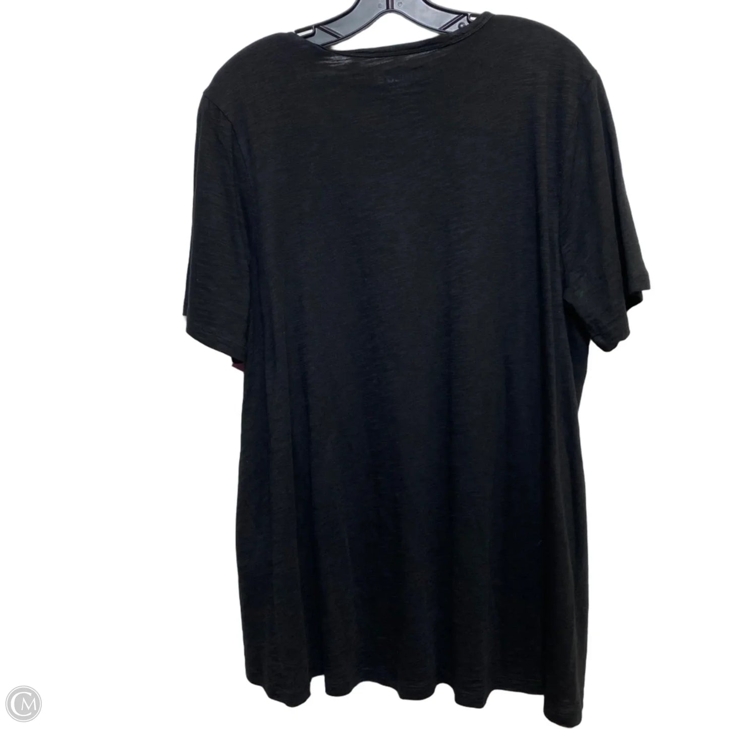 Top Short Sleeve By Chicos In Black, Size: Xl