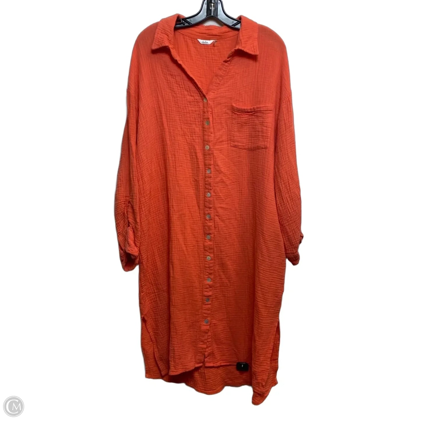 Dress Casual Midi By Dalin In Orange, Size: 2x