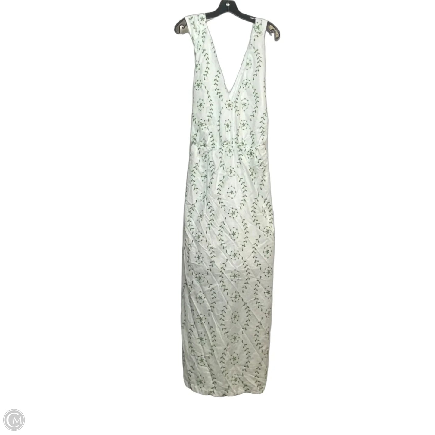Dress Casual Midi By A New Day In Green & White, Size: Xxl