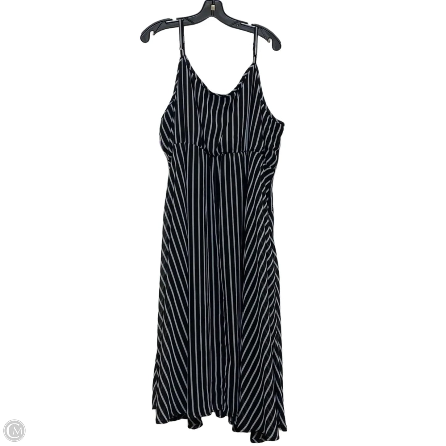 Dress Casual Midi By Torrid In Black & White, Size: 4x