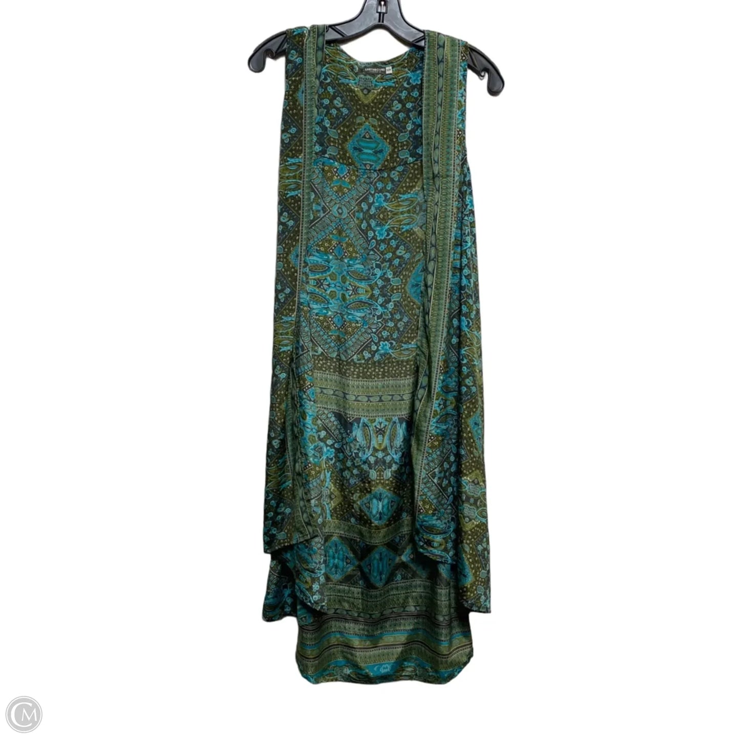 Vest Other By Earthbound In Green & Grey, Size: S