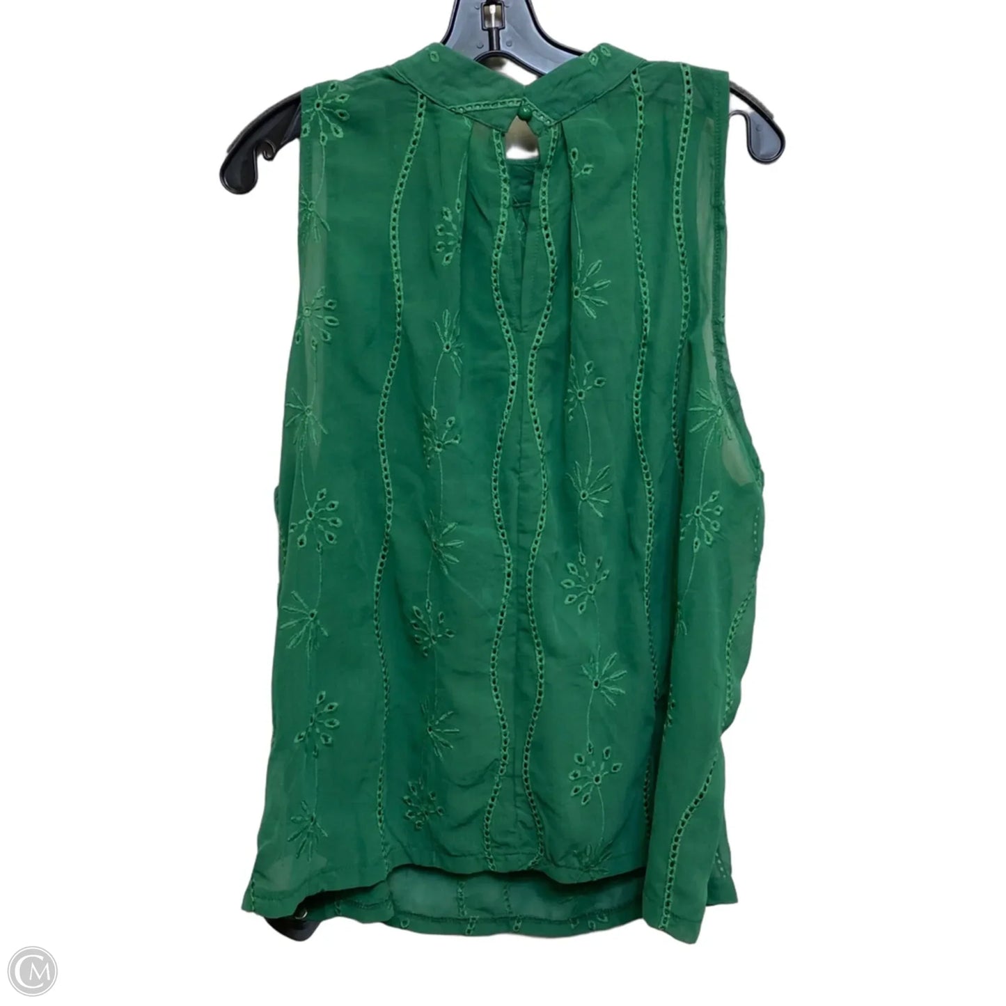 Top Sleeveless By Shein In Green, Size: 3x
