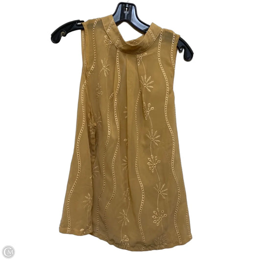 Top Sleeveless By Shein In Tan, Size: 3x