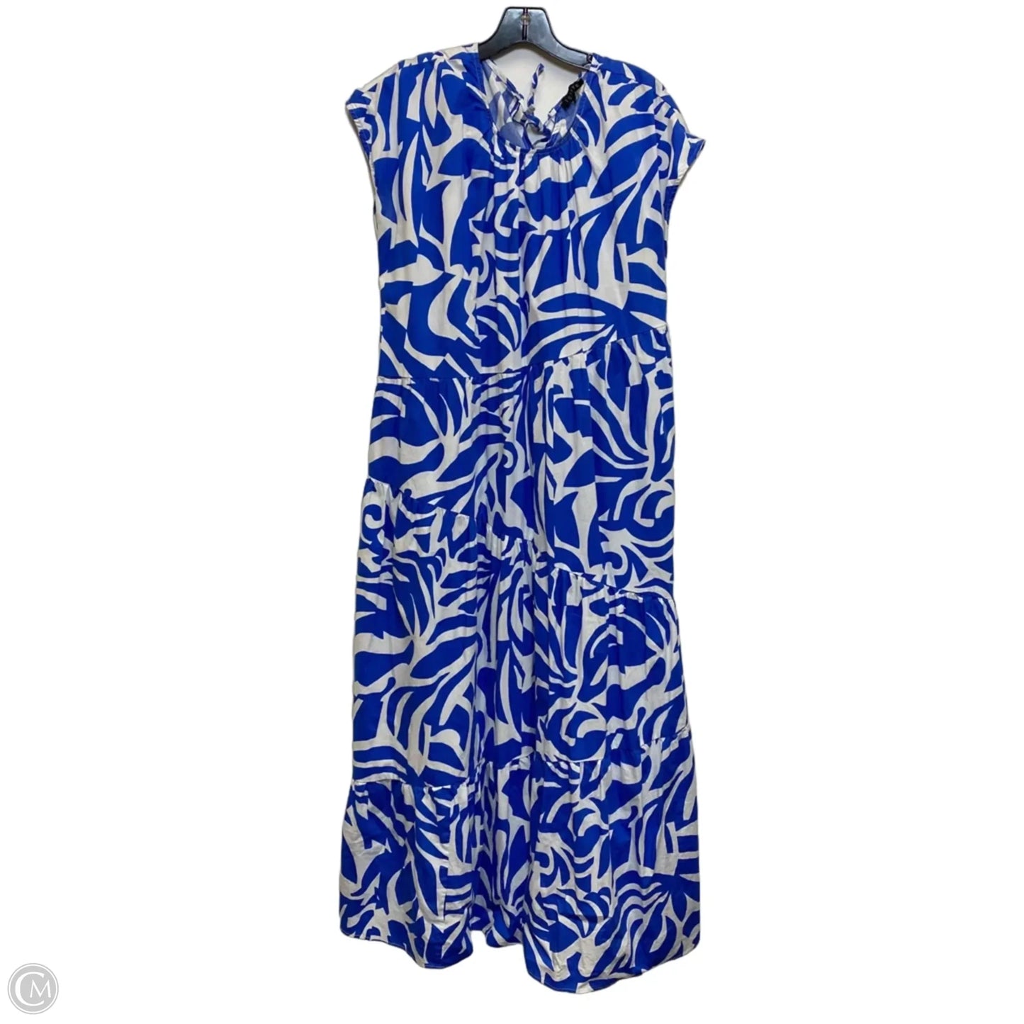 Dress Casual Maxi By 1.state In Blue & White, Size: L