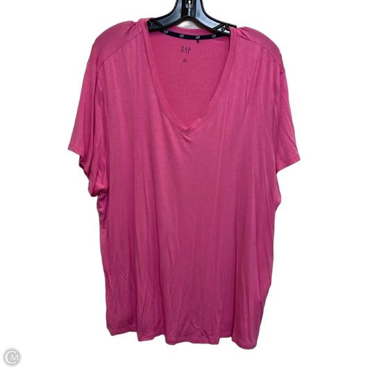 Top Short Sleeve By Gap In Pink, Size: Xxl