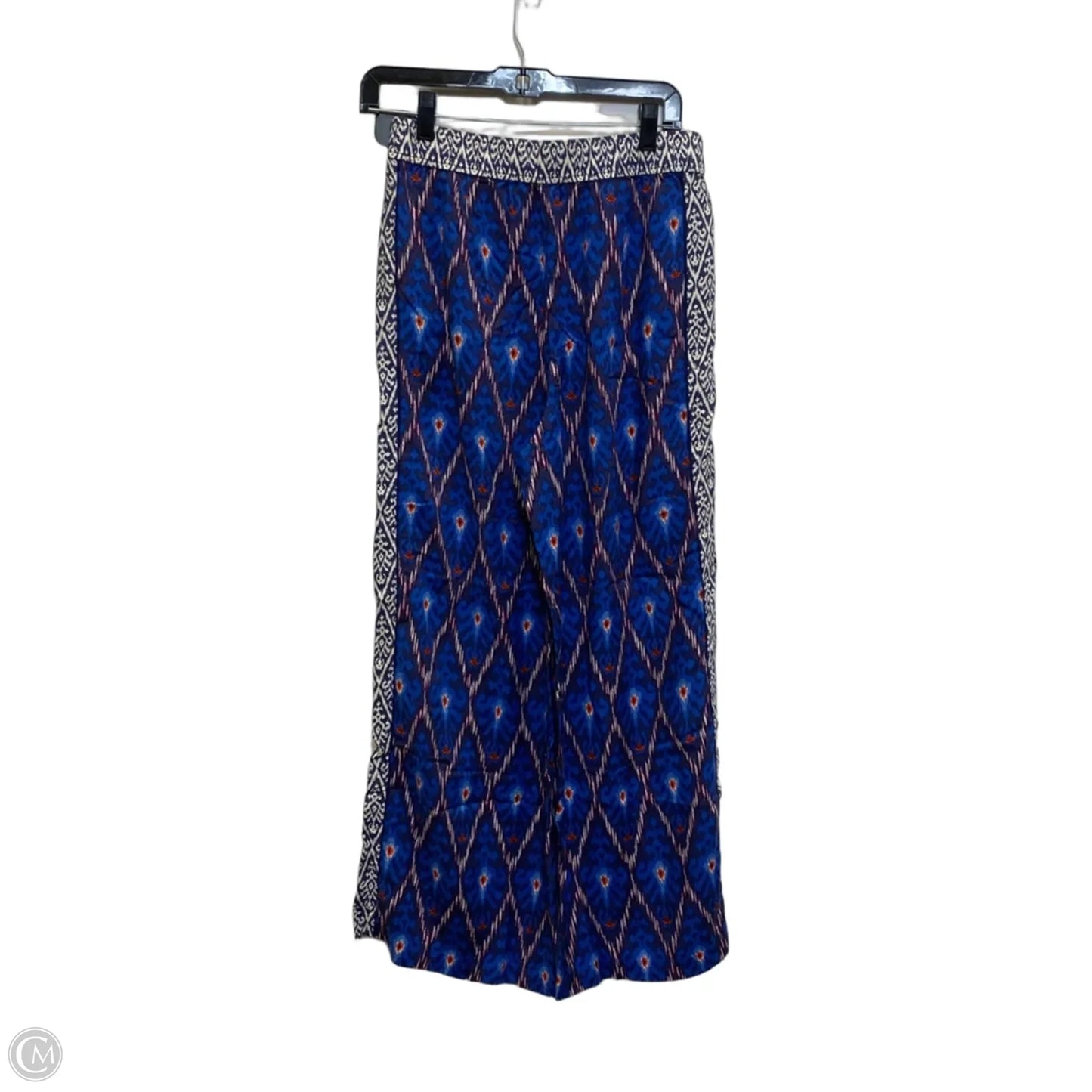 Pants Wide Leg By Anthropologie In Blue & White, Size: S