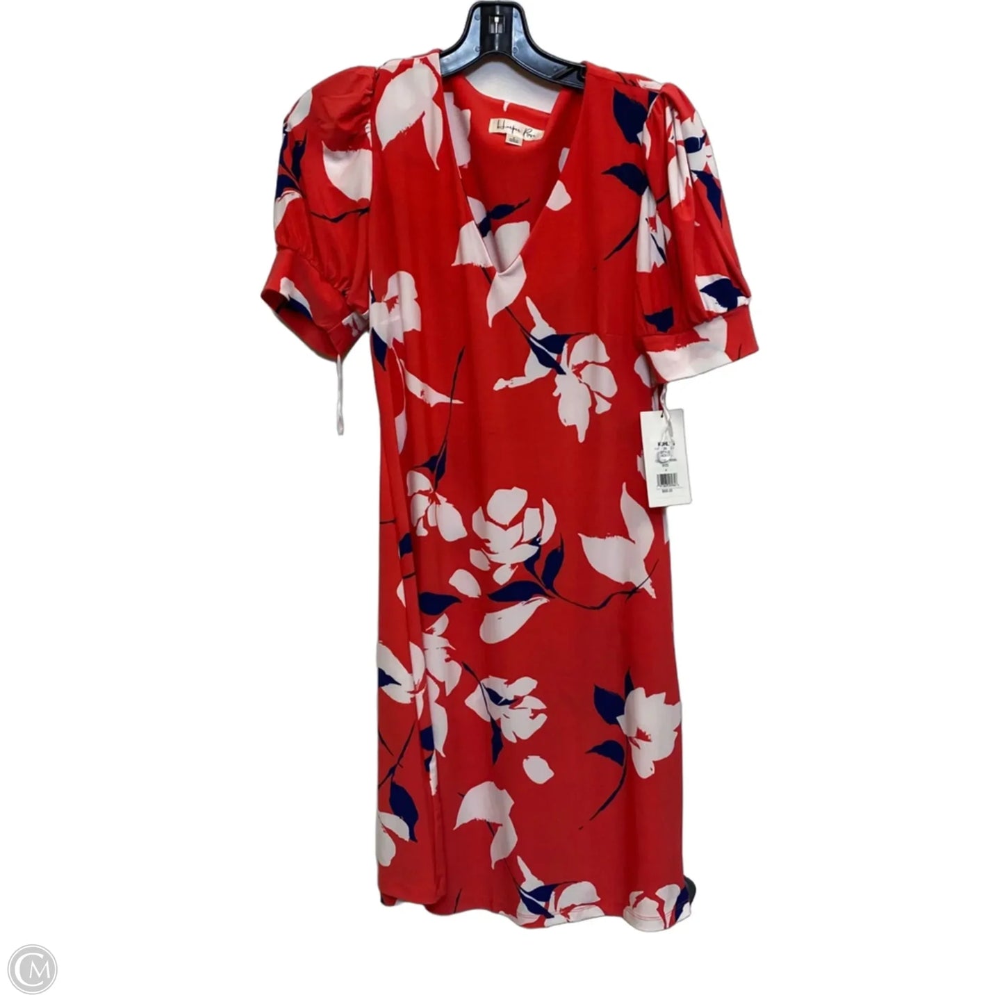 Dress Casual Short By Harper Rose In Red & White, Size: S