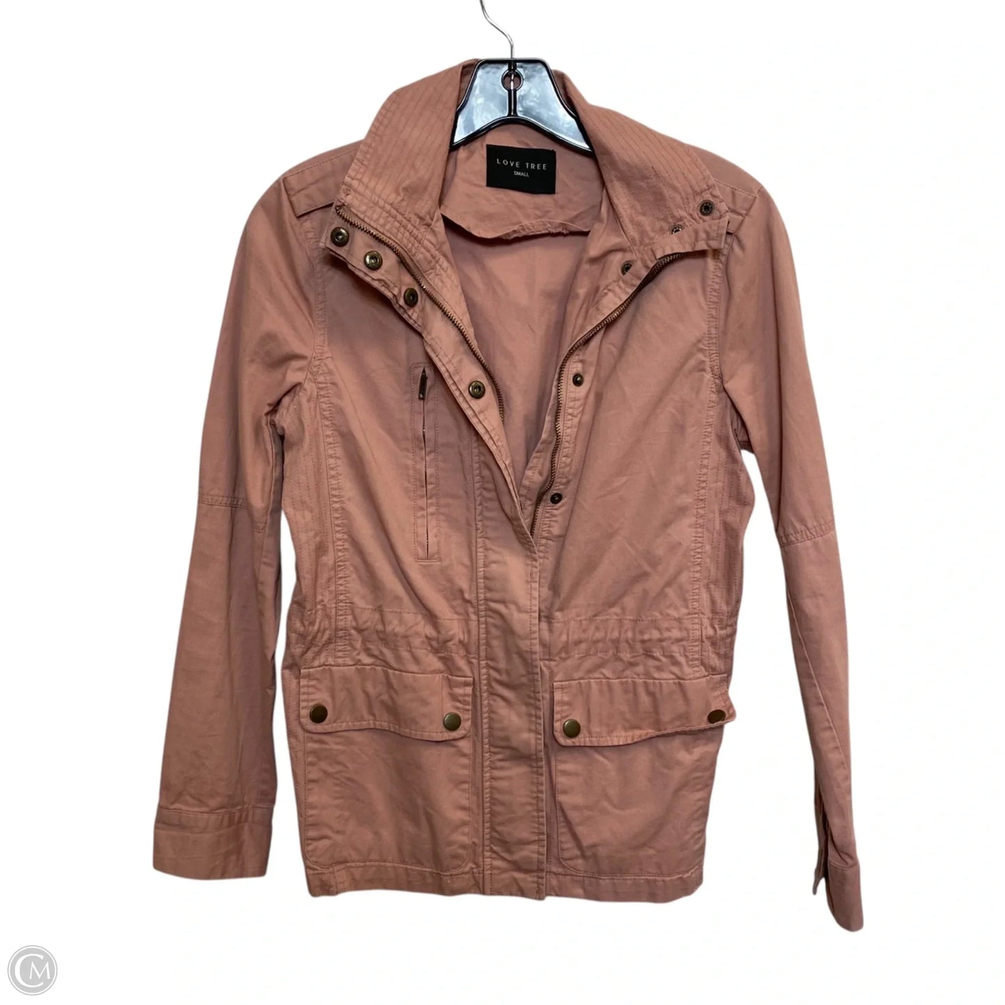 Jacket Utility By Love Tree In Pink, Size: S