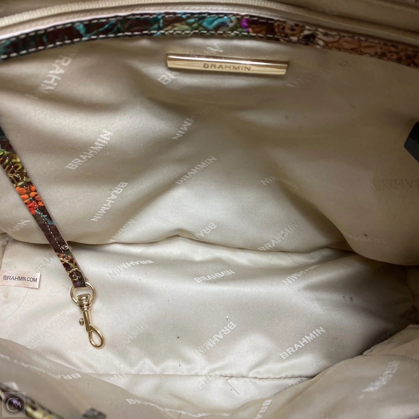 Handbag Designer By Brahmin, Size: Large