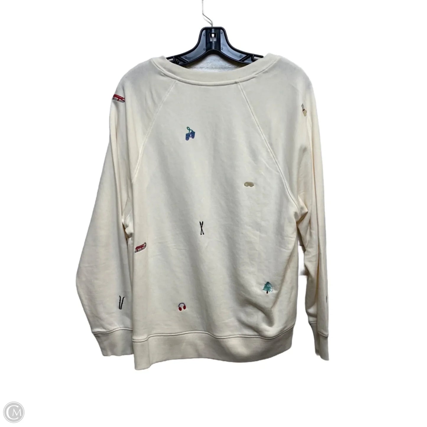 Sweatshirt Crewneck By Lou And Grey In Cream, Size: S