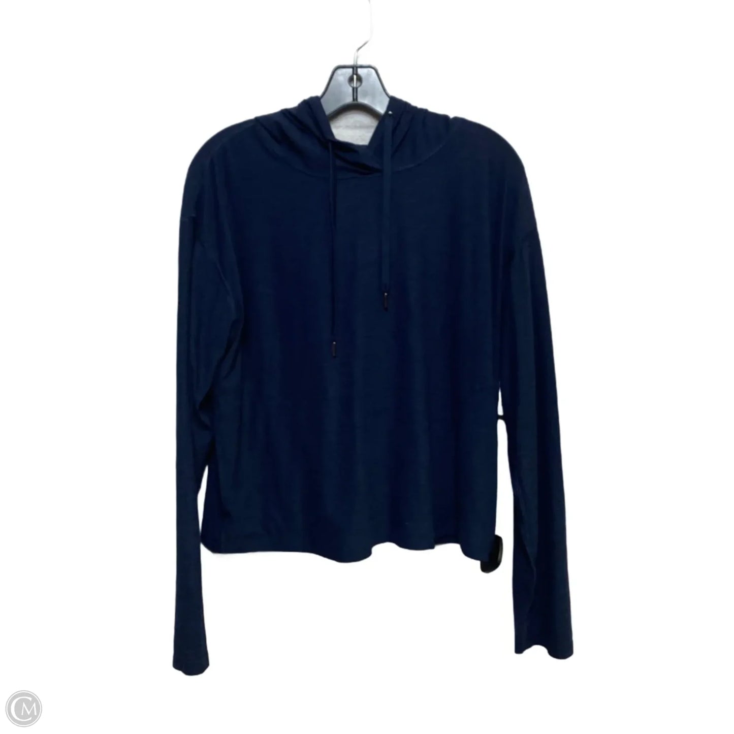 Athletic Top Long Sleeve Hoodie By Old Navy In Navy, Size: L
