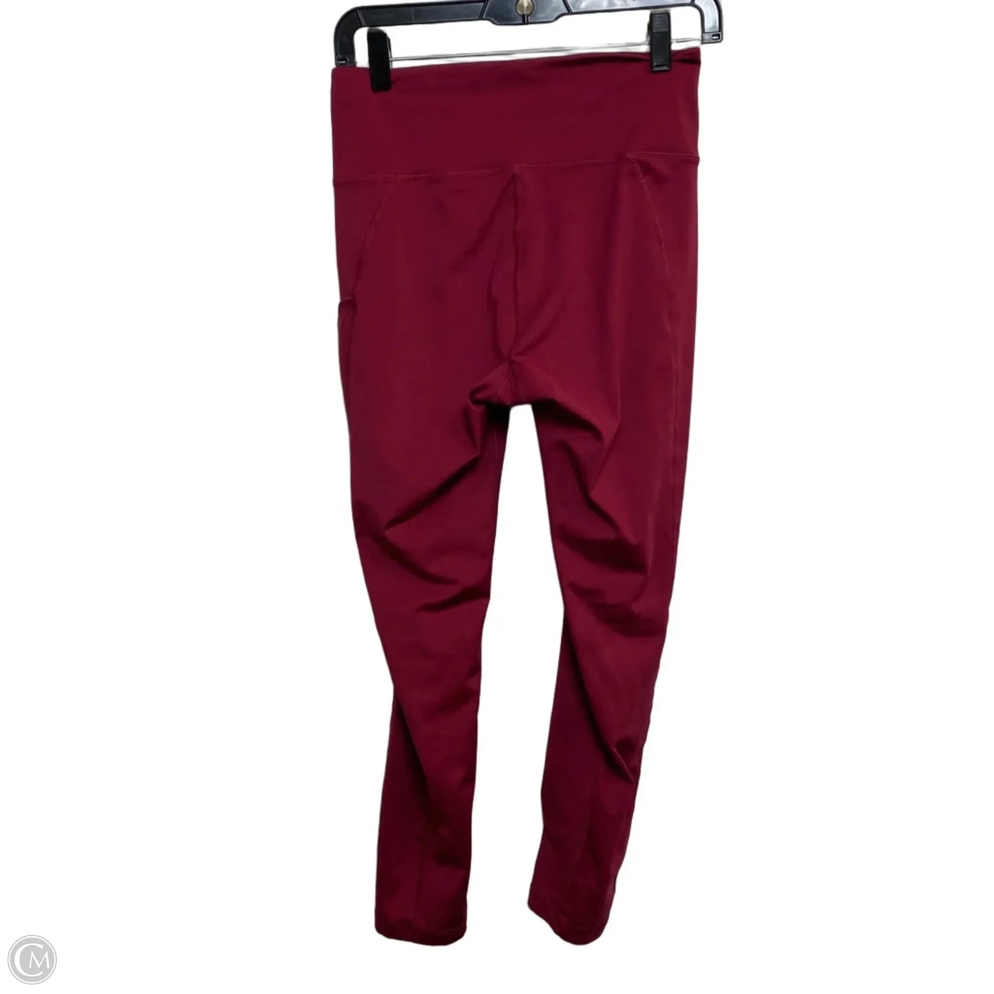 Athletic Leggings By Adidas In Red, Size: M