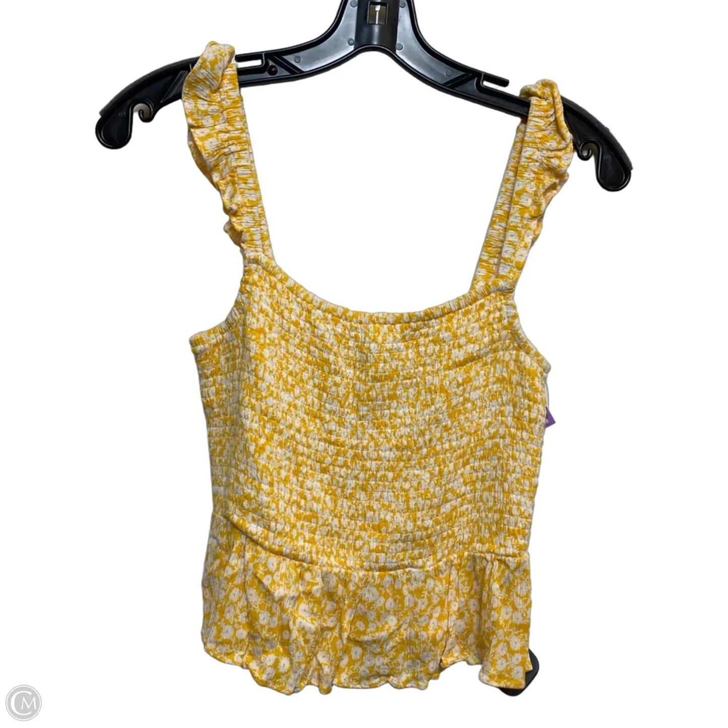 Top Sleeveless By Clothes Mentor In Yellow, Size: M