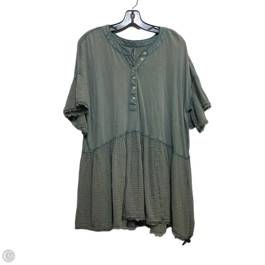 Dress Casual Short By Anthropologie In Green, Size: M