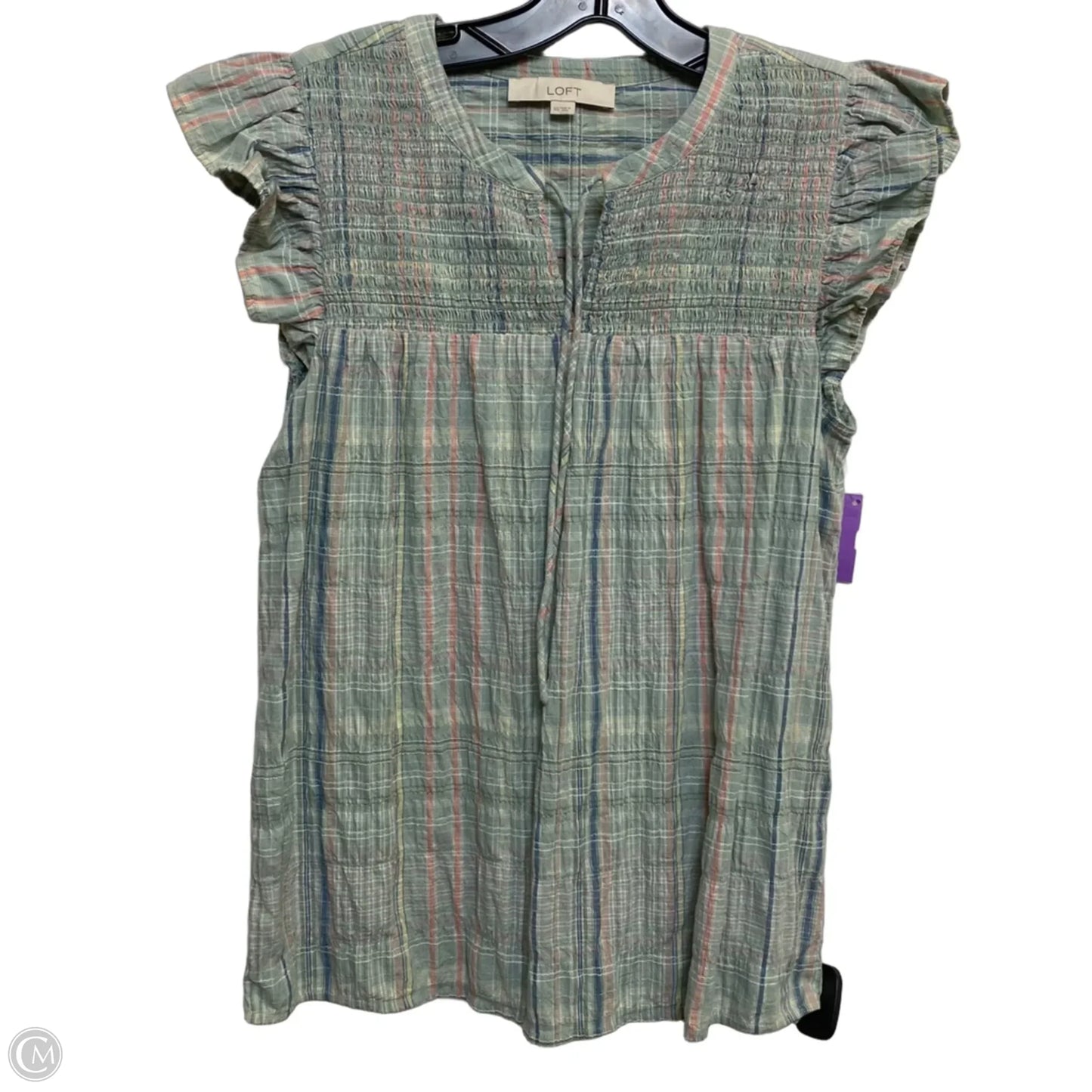 Top Sleeveless By Loft In Green, Size: Xs