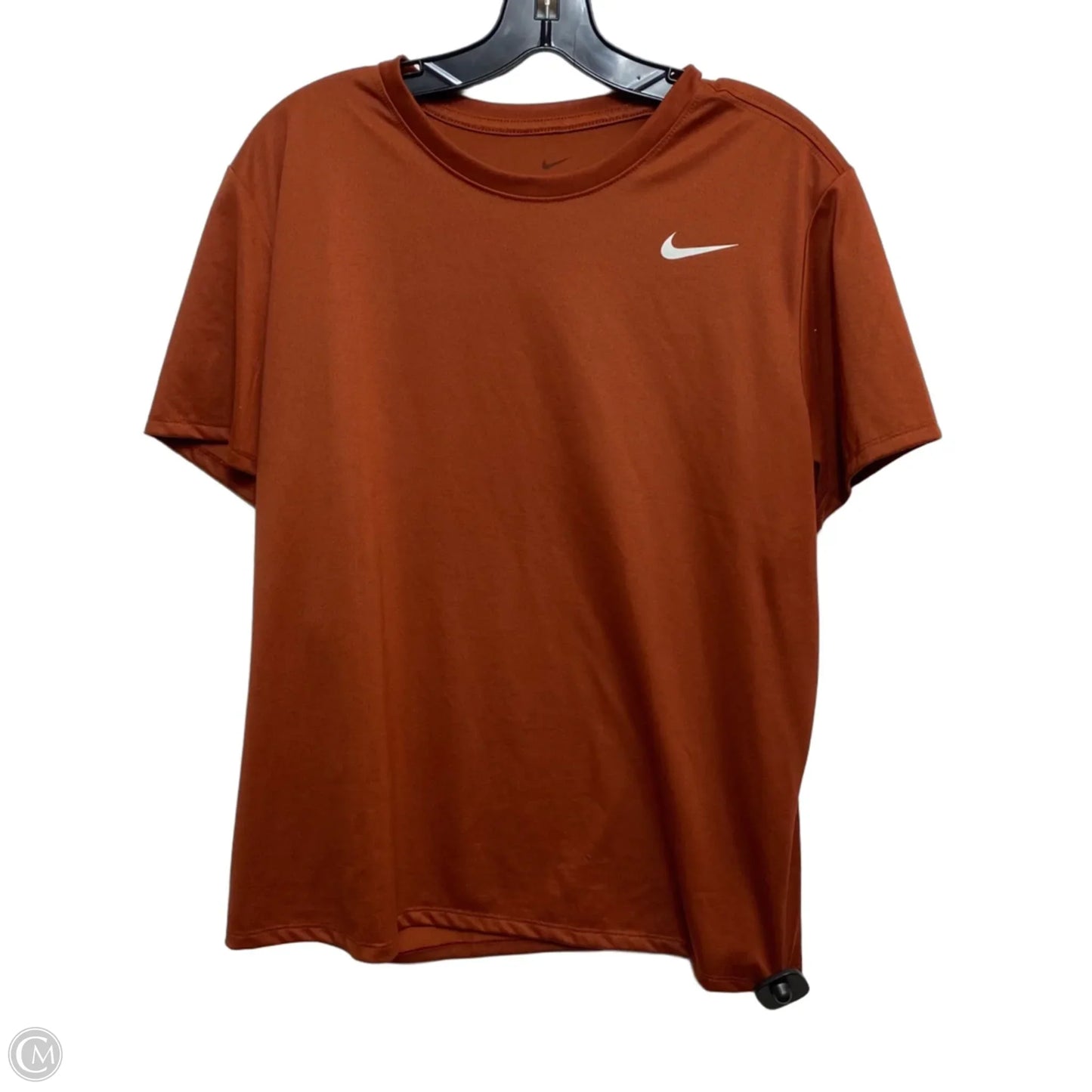 Athletic Top Short Sleeve By Nike Apparel In Orange, Size: Xl
