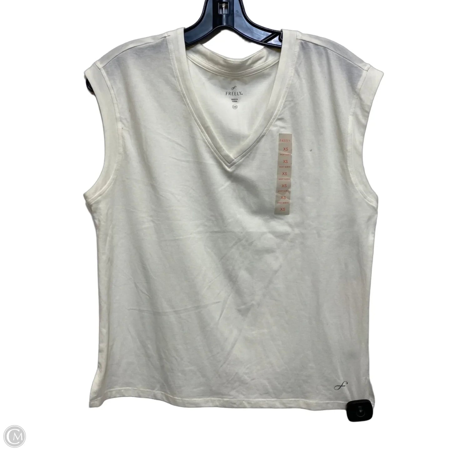 Top Sleeveless By Freely In Cream, Size: Xs