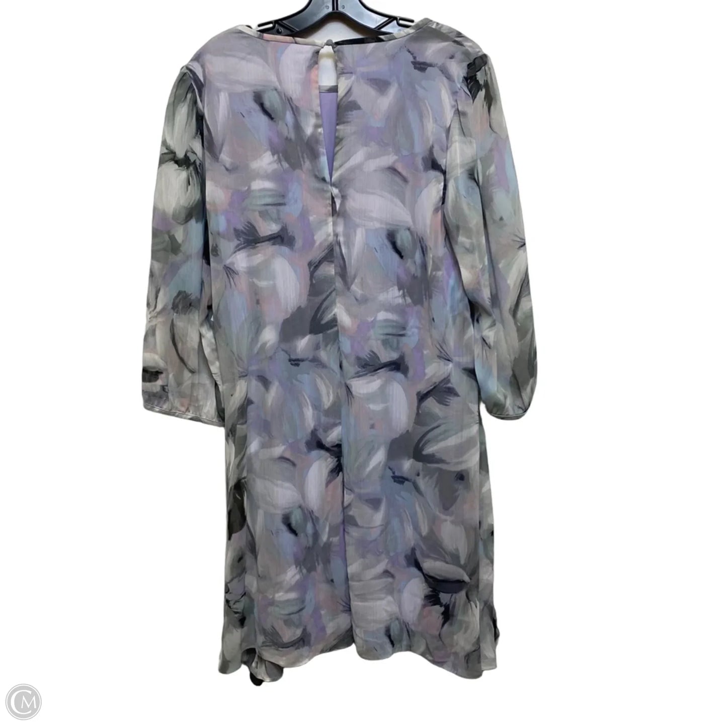 Dress Casual Short By Calvin Klein In Purple, Size: L