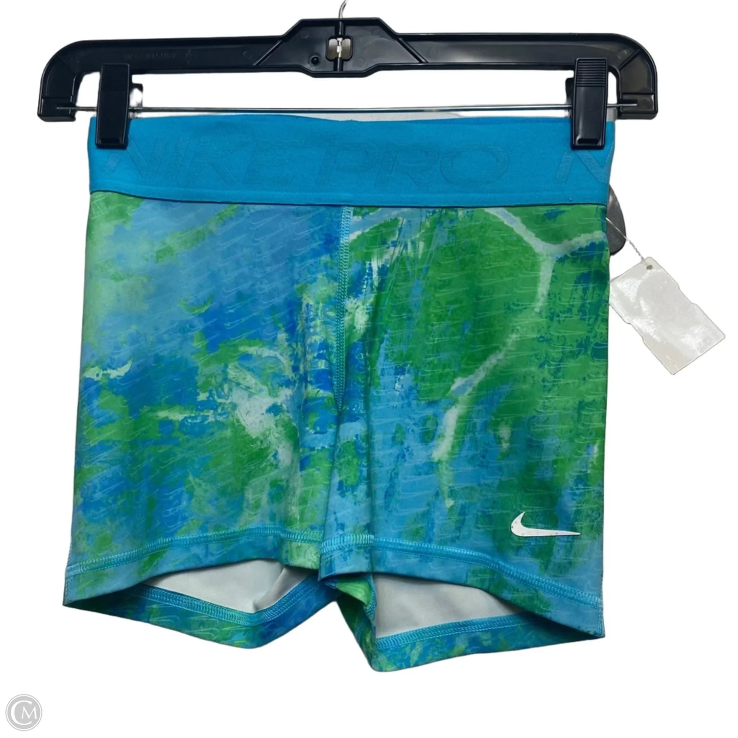 Athletic Shorts By Nike Apparel In Blue & Green, Size: Xs