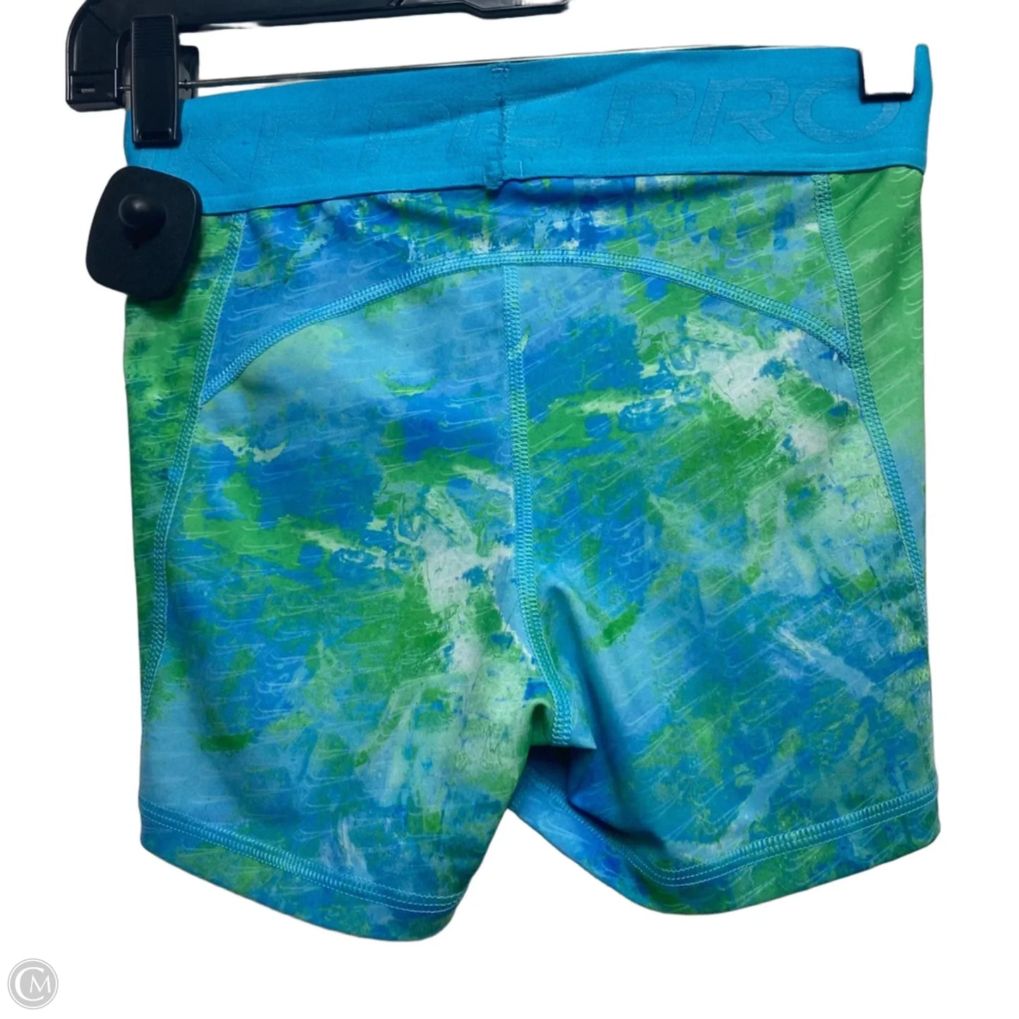 Athletic Shorts By Nike Apparel In Blue & Green, Size: Xs