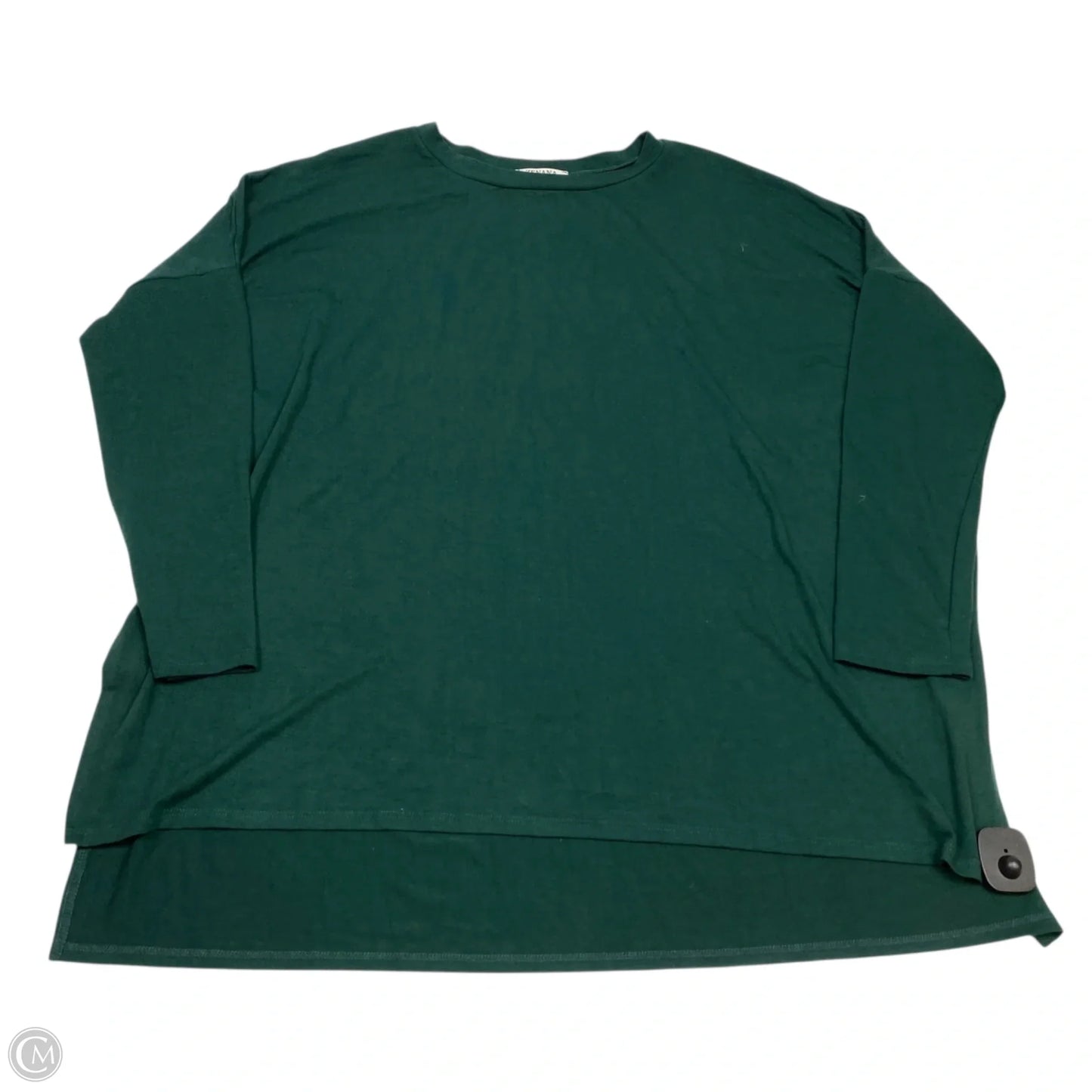 Top Long Sleeve By Zenana In Green, Size: 1x