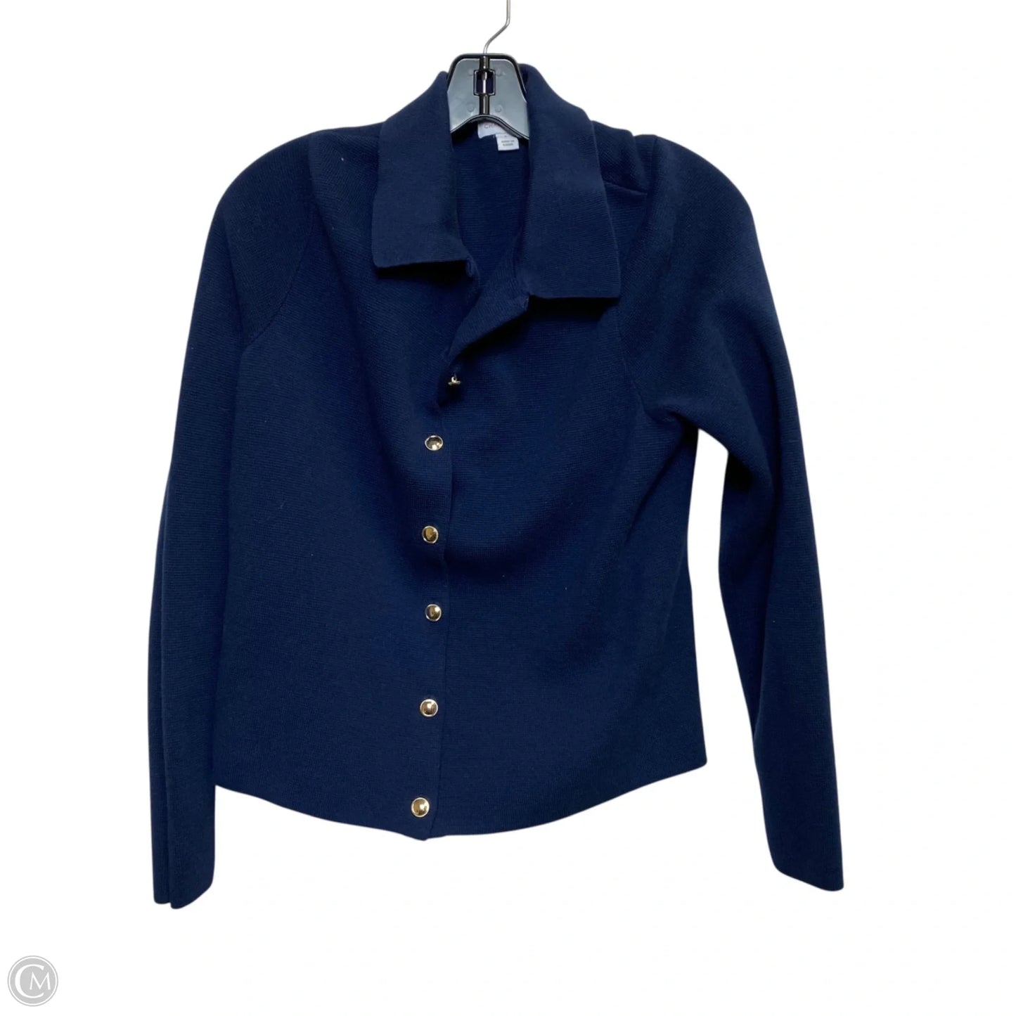 Cardigan By Charter Club In Navy, Size: L