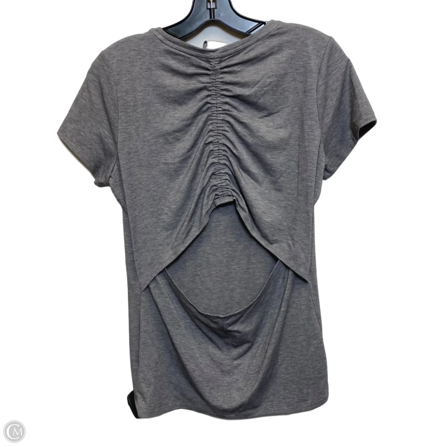 Athletic Top Short Sleeve By Athleta In Grey, Size: S
