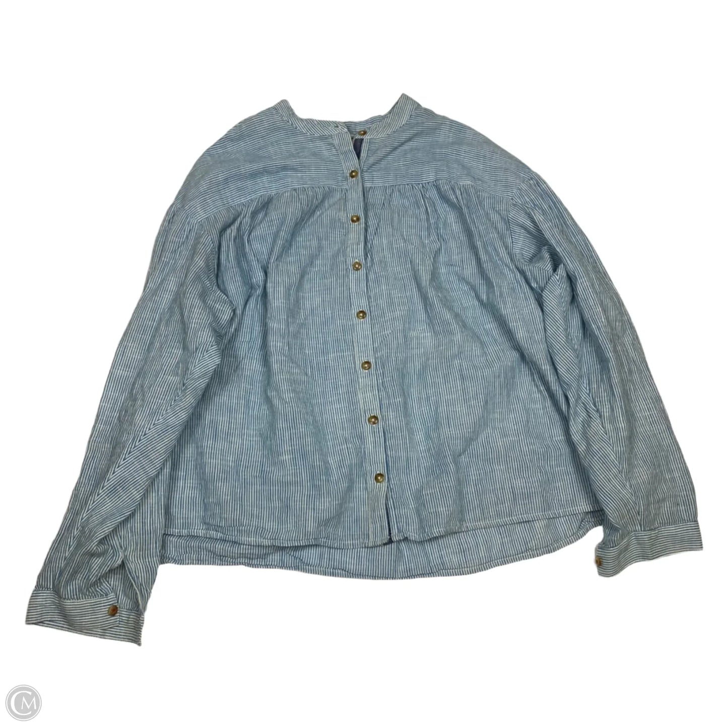 Top Long Sleeve By Pilcro In Blue, Size: 1x