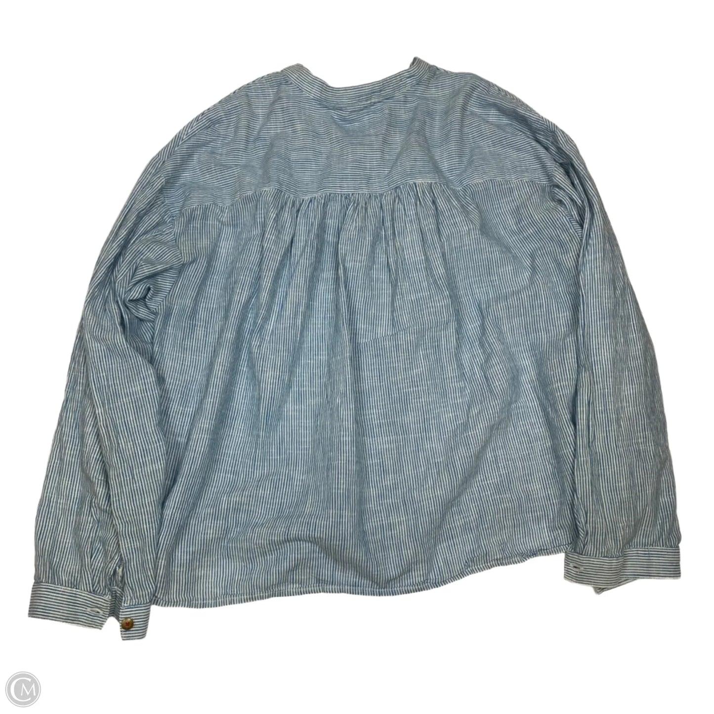 Top Long Sleeve By Pilcro In Blue, Size: 1x