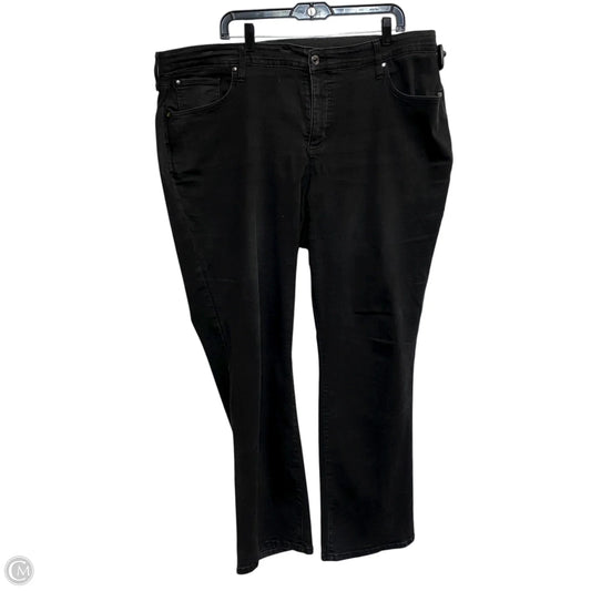 Jeans Skinny By Kim Rogers In Black Denim, Size: 20