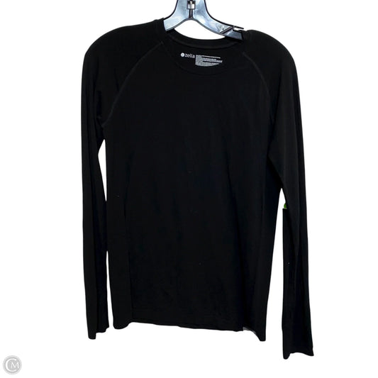 Athletic Top Long Sleeve Crewneck By Zella In Black, Size: M