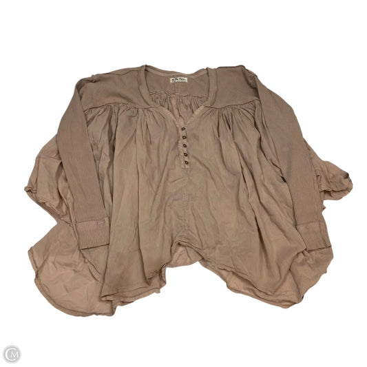 Top Long Sleeve By We The Free In Tan, Size: Xs