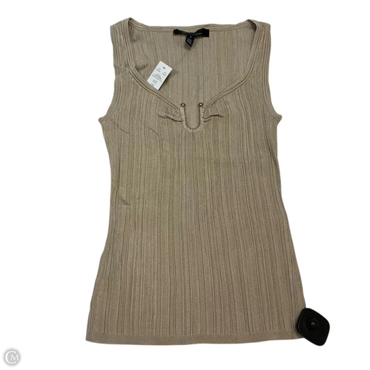 Top Sleeveless By White House Black Market In Tan, Size: S