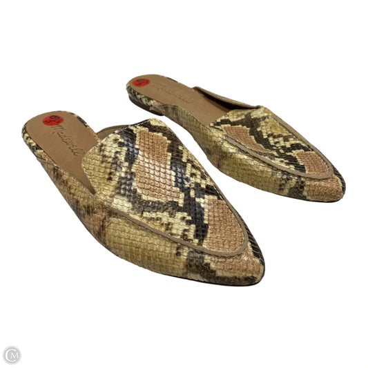 Shoes Flats By Madewell In Snakeskin Print, Size: 6.5