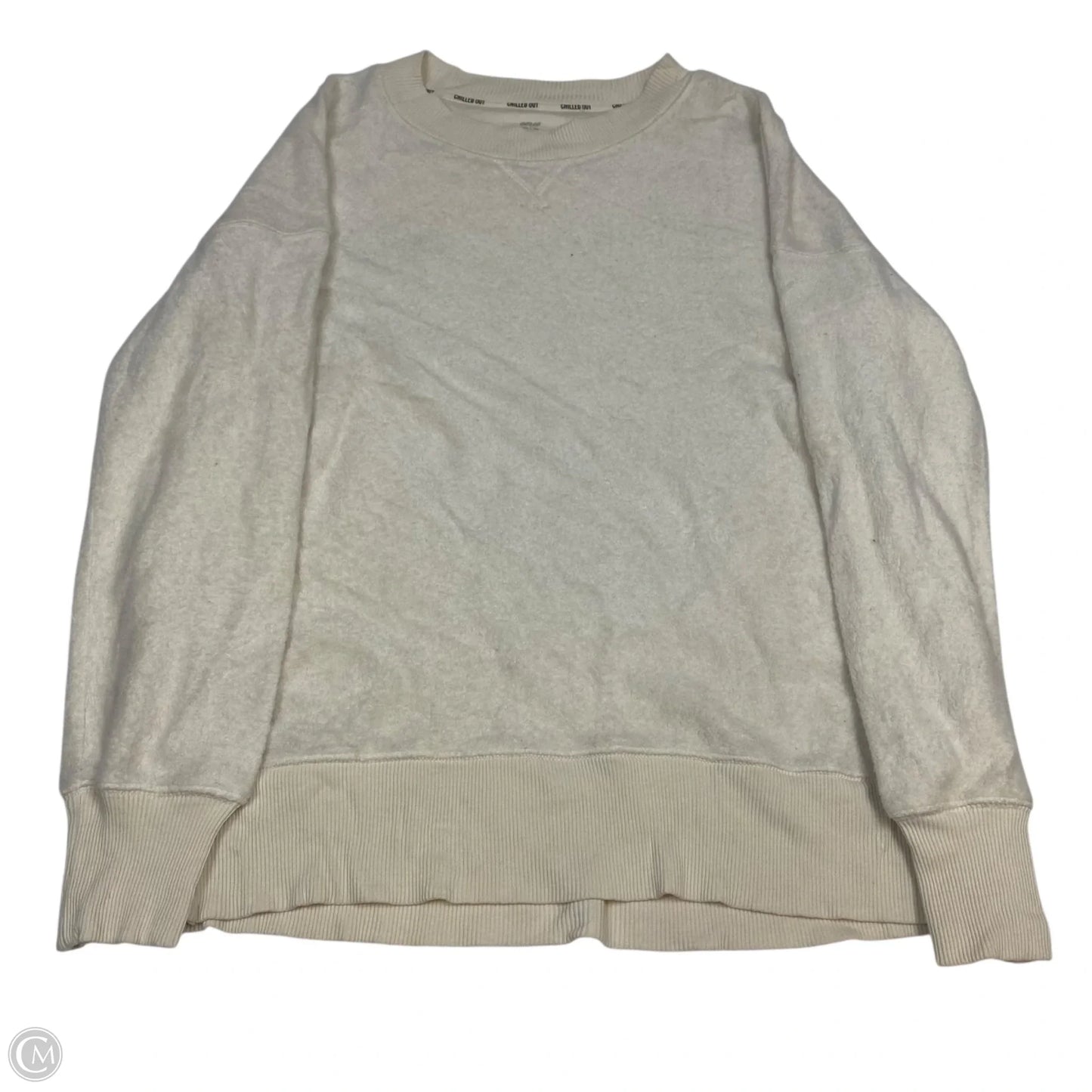 Sweatshirt Crewneck By Aerie In Cream, Size: Xs